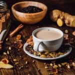 Organic chai tea with different spices