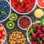 Vegan superfoods in bowls