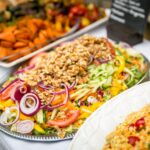 Gluten-free catering with selection of dishes