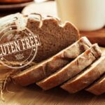Gluten-free rye bread with the words 'Gluten Free' written on it