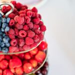 Superfood berry on a two-layer plate
