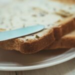 Bread that is dairy-free, with spread on