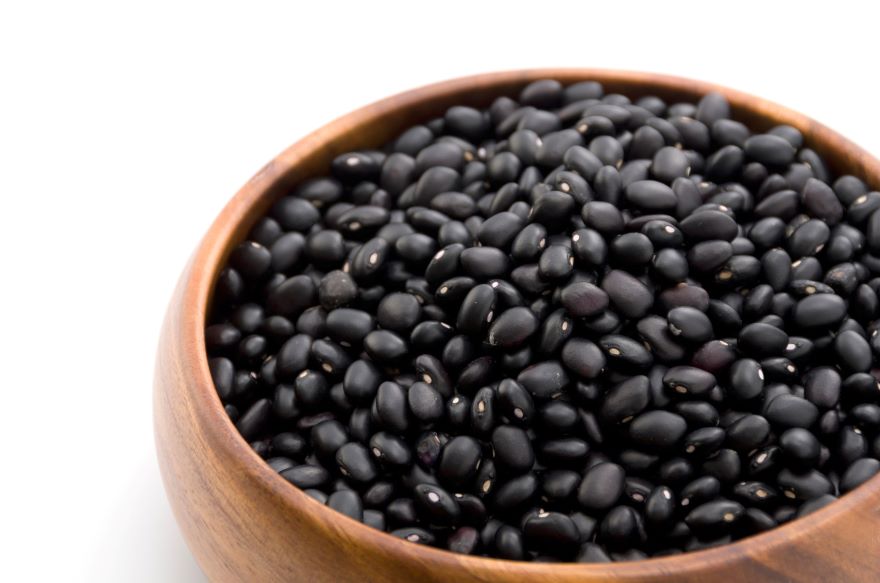Are black beans gluten-free? with black beans in a bowl