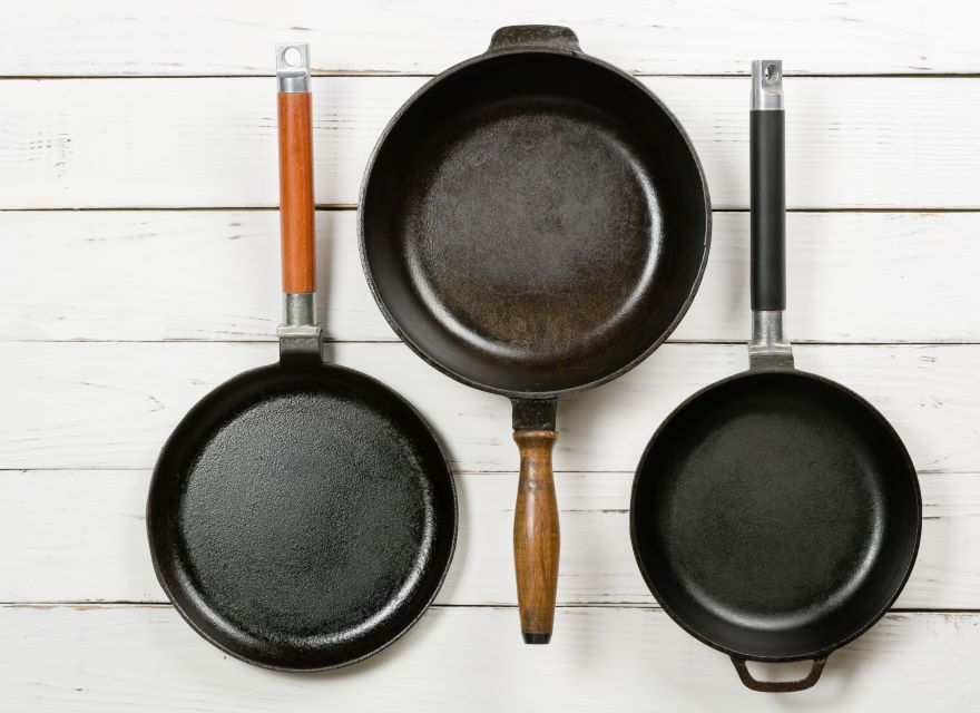 Best frying pans with three pans in a row
