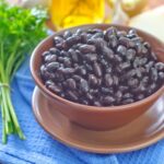 Chipotle black beans recipe with a bowl of black beans