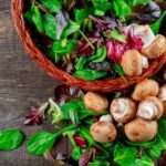 GBOMBS with basket of greens