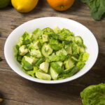 Cucumber and avocado salad with lime dressing